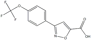 3-[4-(trifluoromethoxy)phenyl]-1,2-oxazole-5-carboxylic acid 结构式