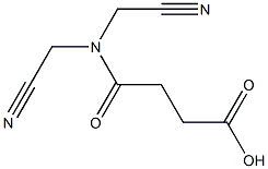 3-[bis(cyanomethyl)carbamoyl]propanoic acid 结构式
