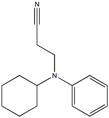 3-[cyclohexyl(phenyl)amino]propanenitrile 结构式