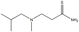 3-[methyl(2-methylpropyl)amino]propanethioamide 结构式