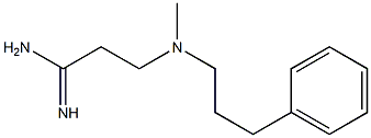 3-[methyl(3-phenylpropyl)amino]propanimidamide 结构式