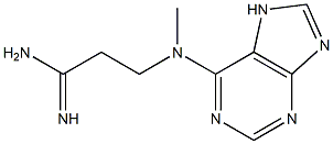 3-[methyl(7H-purin-6-yl)amino]propanimidamide 结构式