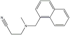 3-[methyl(naphthalen-1-ylmethyl)amino]propanenitrile 结构式