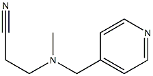 3-[methyl(pyridin-4-ylmethyl)amino]propanenitrile 结构式