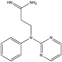 3-[phenyl(pyrimidin-2-yl)amino]propanimidamide 结构式