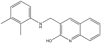 3-{[(2,3-dimethylphenyl)amino]methyl}quinolin-2-ol 结构式