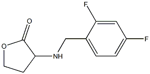 3-{[(2,4-difluorophenyl)methyl]amino}oxolan-2-one 结构式