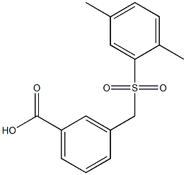 3-{[(2,5-dimethylbenzene)sulfonyl]methyl}benzoic acid 结构式