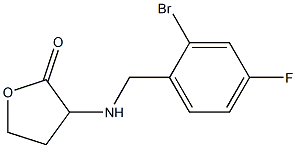 3-{[(2-bromo-4-fluorophenyl)methyl]amino}oxolan-2-one 结构式