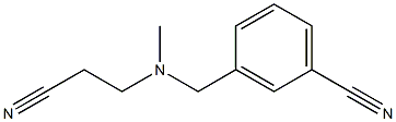 3-{[(2-cyanoethyl)(methyl)amino]methyl}benzonitrile 结构式