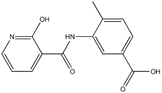 3-{[(2-hydroxypyridin-3-yl)carbonyl]amino}-4-methylbenzoic acid 结构式