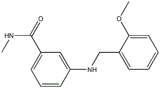 3-{[(2-methoxyphenyl)methyl]amino}-N-methylbenzamide 结构式