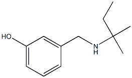 3-{[(2-methylbutan-2-yl)amino]methyl}phenol 结构式