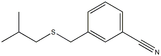 3-{[(2-methylpropyl)sulfanyl]methyl}benzonitrile 结构式