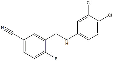 3-{[(3,4-dichlorophenyl)amino]methyl}-4-fluorobenzonitrile 结构式