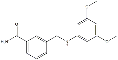 3-{[(3,5-dimethoxyphenyl)amino]methyl}benzamide 结构式