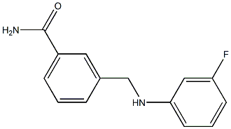 3-{[(3-fluorophenyl)amino]methyl}benzamide 结构式