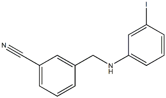 3-{[(3-iodophenyl)amino]methyl}benzonitrile 结构式