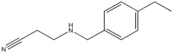 3-{[(4-ethylphenyl)methyl]amino}propanenitrile 结构式