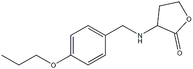 3-{[(4-propoxyphenyl)methyl]amino}oxolan-2-one 结构式