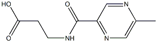 3-{[(5-methylpyrazin-2-yl)carbonyl]amino}propanoic acid 结构式