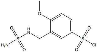 3-{[(aminosulfonyl)amino]methyl}-4-methoxybenzenesulfonyl chloride 结构式