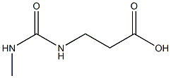 3-{[(methylamino)carbonyl]amino}propanoic acid 结构式
