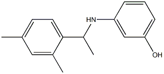3-{[1-(2,4-dimethylphenyl)ethyl]amino}phenol 结构式