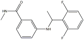 3-{[1-(2,6-difluorophenyl)ethyl]amino}-N-methylbenzamide 结构式