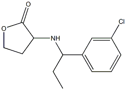 3-{[1-(3-chlorophenyl)propyl]amino}oxolan-2-one 结构式