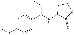 3-{[1-(4-methoxyphenyl)propyl]amino}oxolan-2-one 结构式