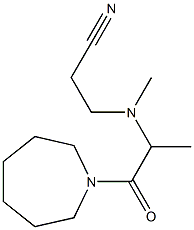 3-{[1-(azepan-1-yl)-1-oxopropan-2-yl](methyl)amino}propanenitrile 结构式