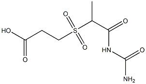 3-{[1-(carbamoylamino)-1-oxopropane-2-]sulfonyl}propanoic acid 结构式