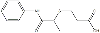 3-{[1-(phenylcarbamoyl)ethyl]sulfanyl}propanoic acid 结构式
