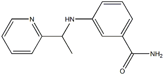 3-{[1-(pyridin-2-yl)ethyl]amino}benzamide 结构式