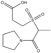 3-{[1-oxo-1-(pyrrolidin-1-yl)propane-2-]sulfonyl}propanoic acid 结构式