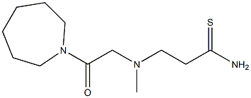 3-{[2-(azepan-1-yl)-2-oxoethyl](methyl)amino}propanethioamide 结构式