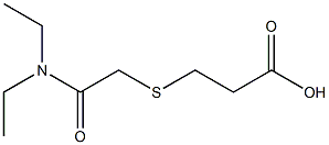 3-{[2-(diethylamino)-2-oxoethyl]thio}propanoic acid 结构式