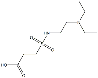 3-{[2-(diethylamino)ethyl]sulfamoyl}propanoic acid 结构式