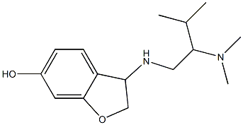 3-{[2-(dimethylamino)-3-methylbutyl]amino}-2,3-dihydro-1-benzofuran-6-ol 结构式