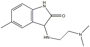 3-{[2-(dimethylamino)ethyl]amino}-5-methyl-1,3-dihydro-2H-indol-2-one 结构式