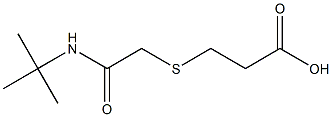 3-{[2-(tert-butylamino)-2-oxoethyl]thio}propanoic acid 结构式