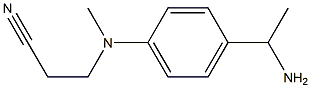 3-{[4-(1-aminoethyl)phenyl](methyl)amino}propanenitrile 结构式