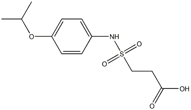 3-{[4-(propan-2-yloxy)phenyl]sulfamoyl}propanoic acid 结构式