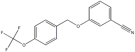 3-{[4-(trifluoromethoxy)phenyl]methoxy}benzonitrile 结构式