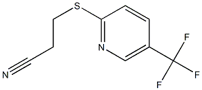 3-{[5-(trifluoromethyl)pyridin-2-yl]sulfanyl}propanenitrile 结构式