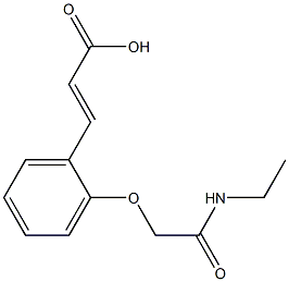 3-{2-[(ethylcarbamoyl)methoxy]phenyl}prop-2-enoic acid 结构式