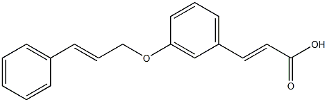 3-{3-[(3-phenylprop-2-en-1-yl)oxy]phenyl}prop-2-enoic acid 结构式