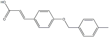 3-{4-[(4-methylphenyl)methoxy]phenyl}prop-2-enoic acid 结构式