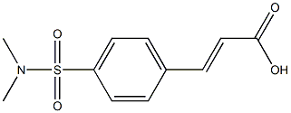 3-{4-[(dimethylamino)sulfonyl]phenyl}acrylic acid 结构式